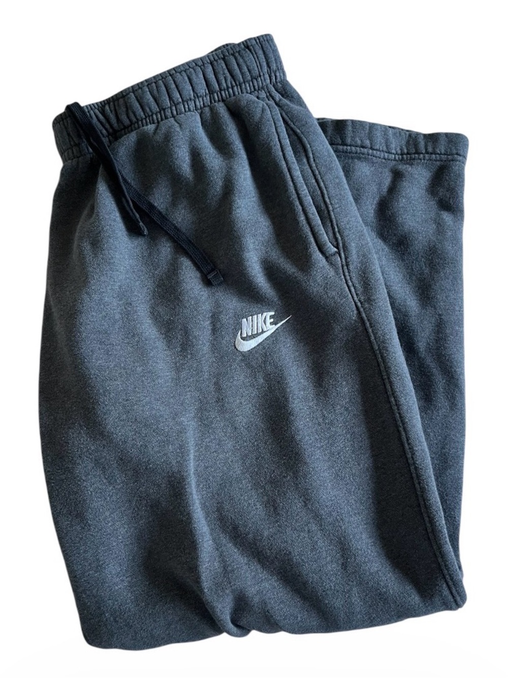 Nike Mens Sportswear Club Fleece Sweatpants Large Charcoal Gray Jogger Active